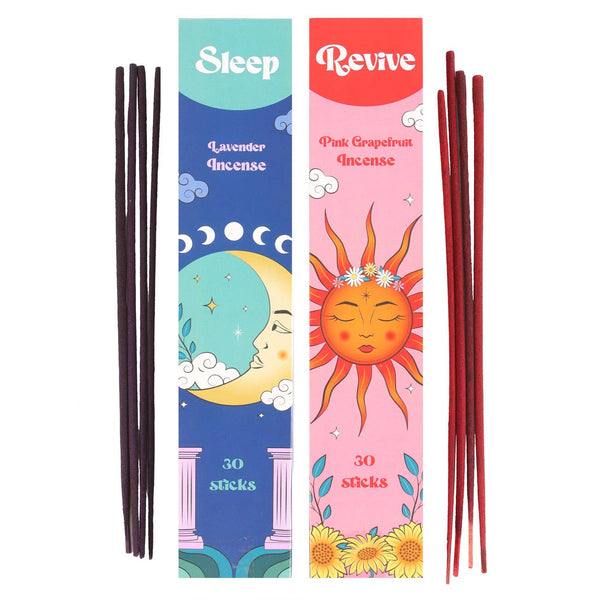 Lot de 2 ensembles de bâtonnets d'encens Celestial Sleep & Revive