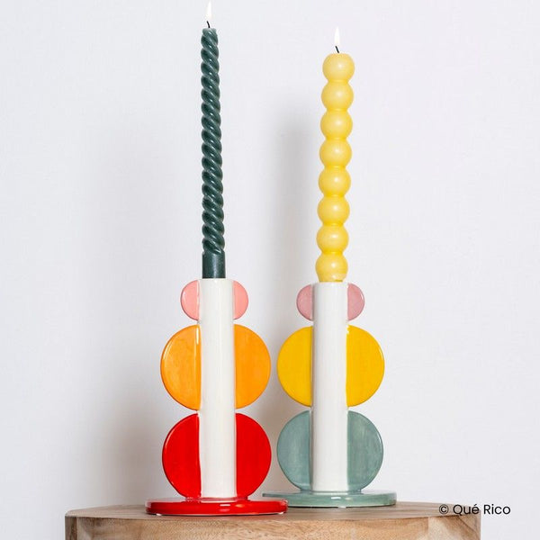 BOUGEOIR HOLDER LORENZO - AMOR DEL COLOR VERT