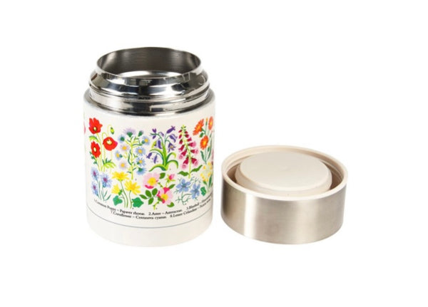 Gourde alimentaire en inox - Fleurs Sauvages