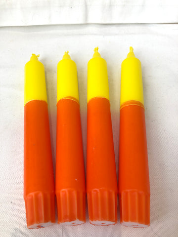 Bougies Dippy jaune / orange