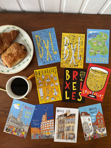 Lot carte postales Bruxelles 