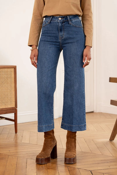 Jeans Windy de couleur bleue vue d'ensemble