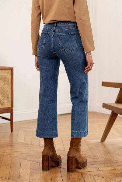 Jeans Windy de couleur bleue vue de dos