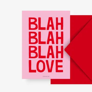 Carte postale Blah Blah Love