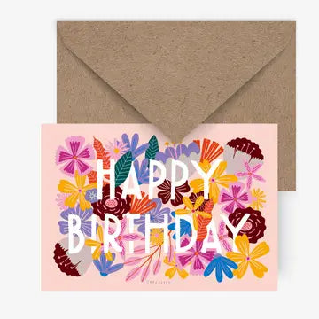 Carte postale Bloomy Birthday