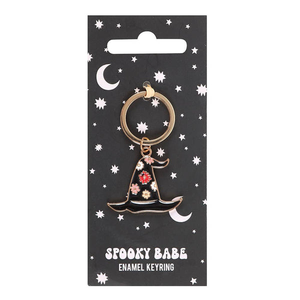 Porte-clés Chapeau de Sorcière Halloween Effrayant Babe