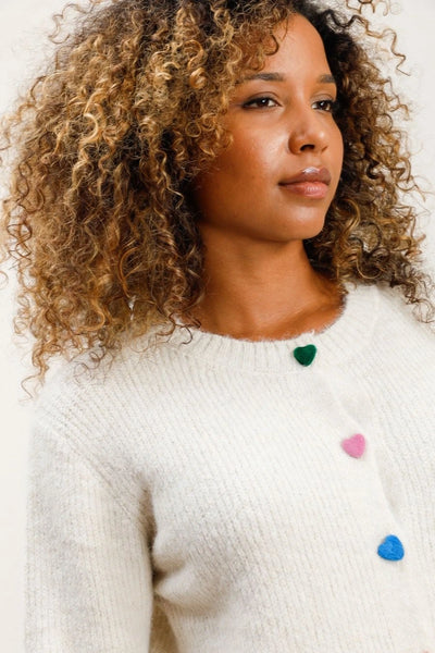 Gilet Boutons Cœurs