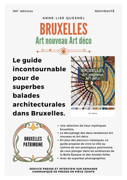 Description du guide Bruxelles Art nouveau Art déco 